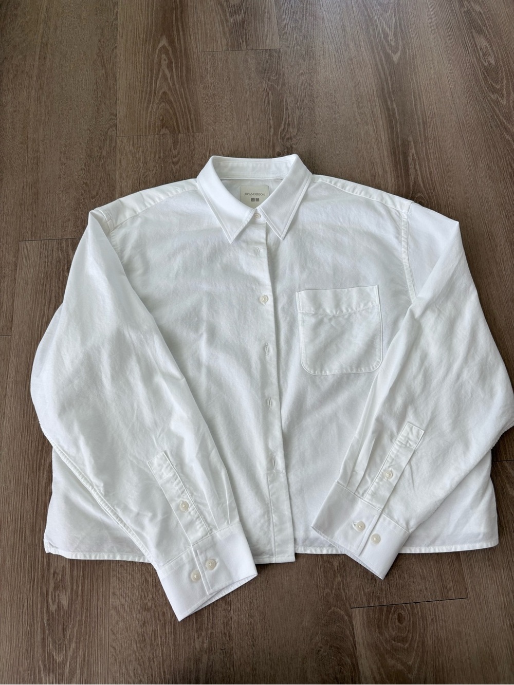 JW ANDERSON White Casual Button-Down Shirt